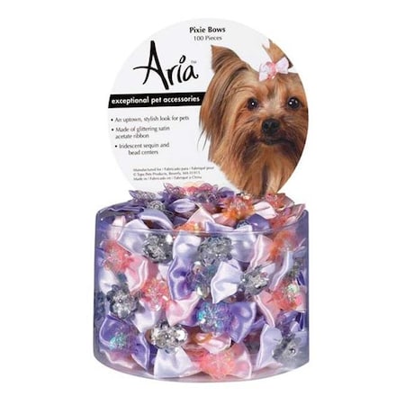Aria DT163 99 Aria Pixie Bows Canister 100/Pcs